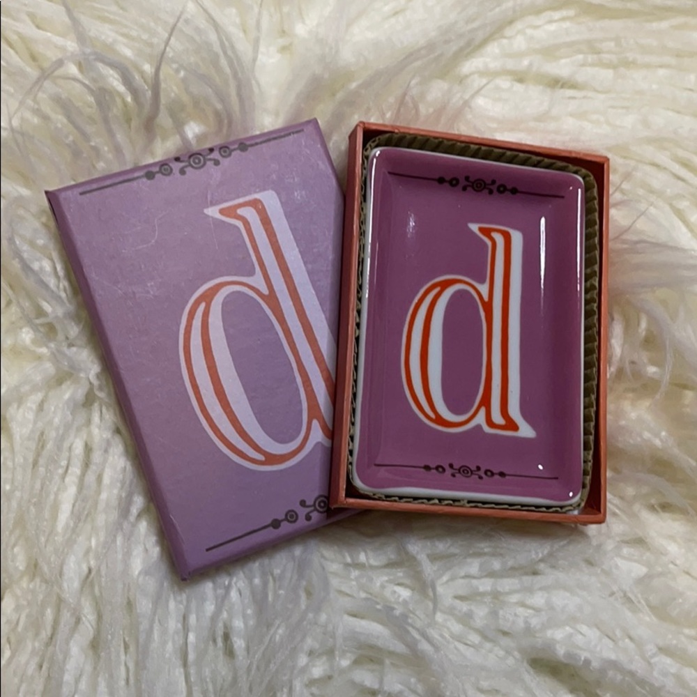 NWT Letter ‘d’ Glass Tray